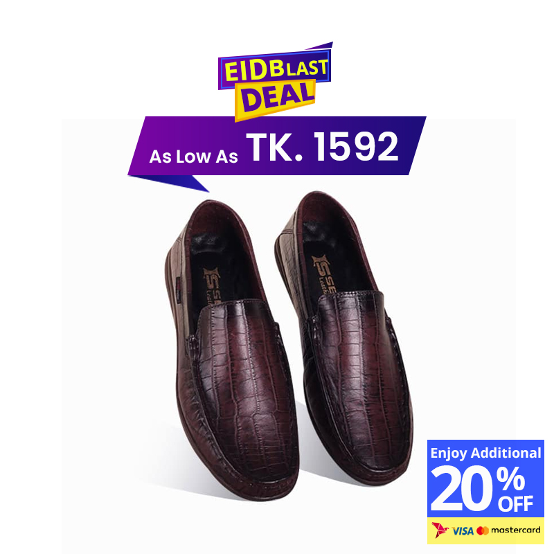 Crocodile Pattern Leather Loafer SB-S1113