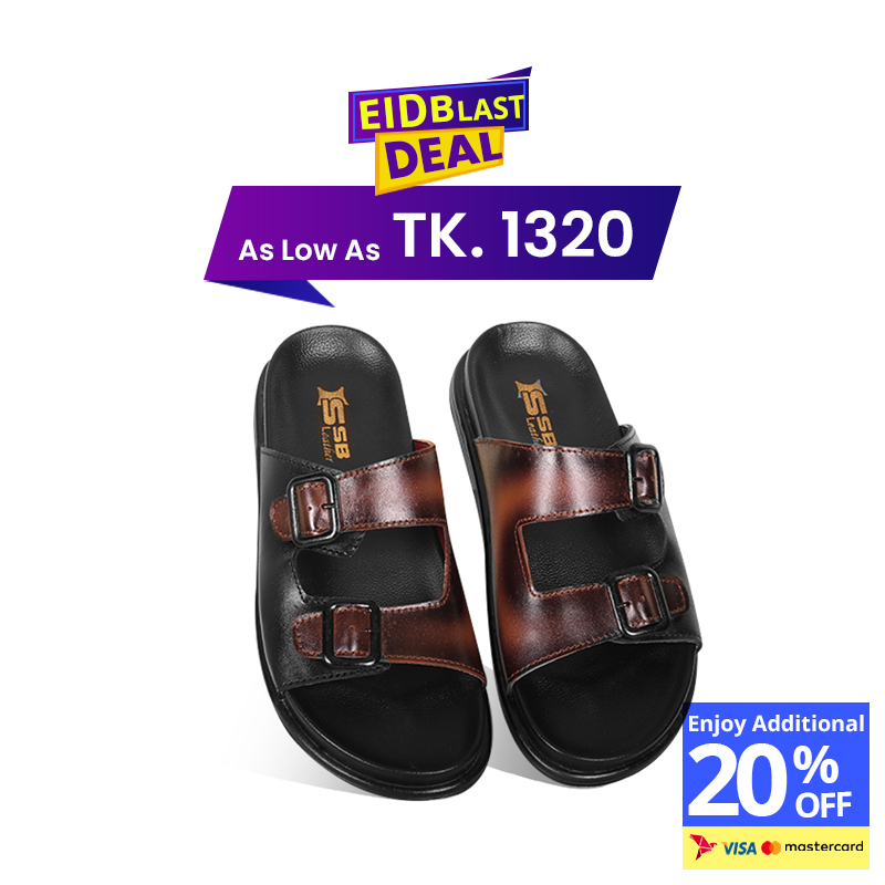 Double-Buckle Slide Sandal For Men SB-S1123