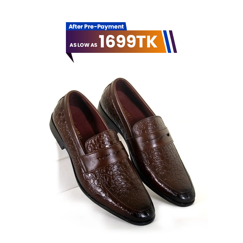 Leather Penny Formal Shoes For Men SB-S556