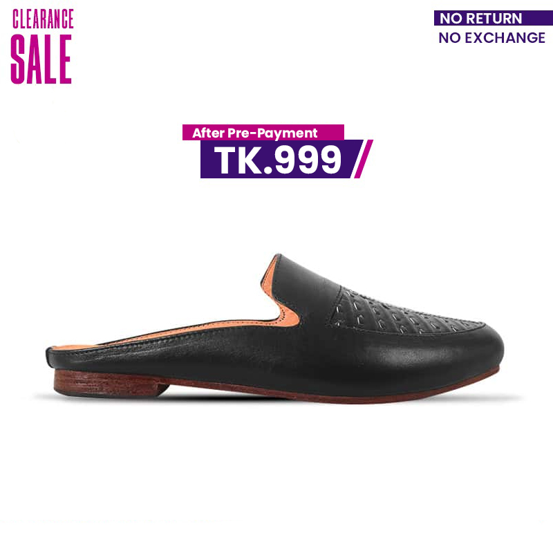 Braided Pattern Leather Half Shoes For Men SB-S779