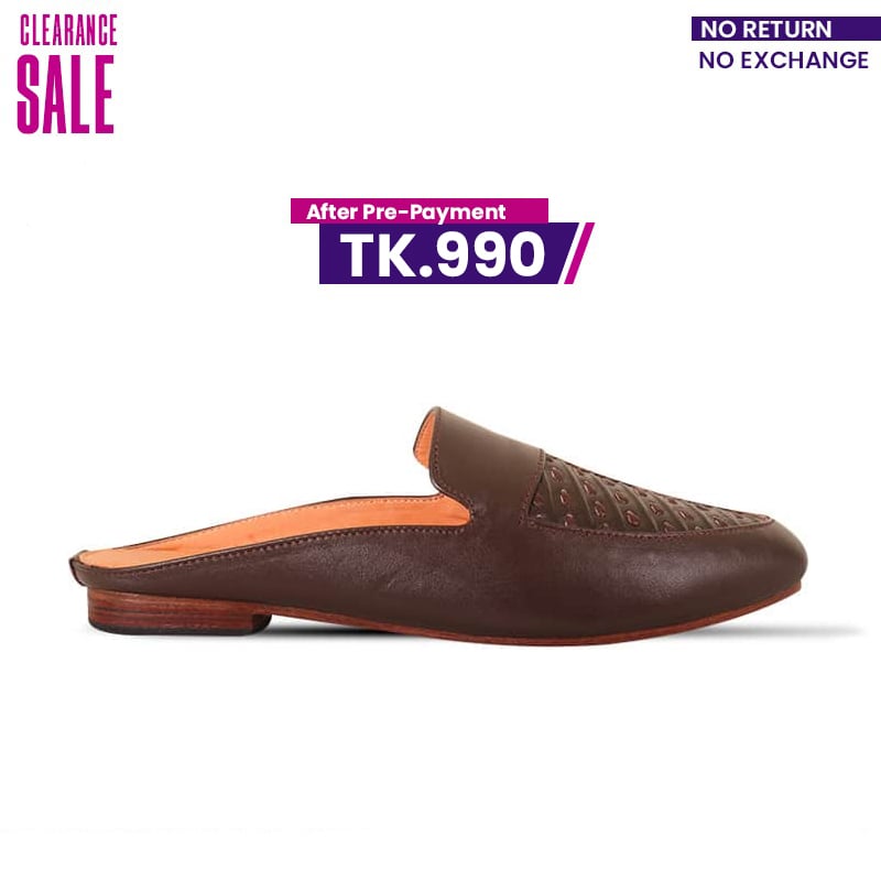 Braided Pattern Leather Half Shoes For Men SB-S780
