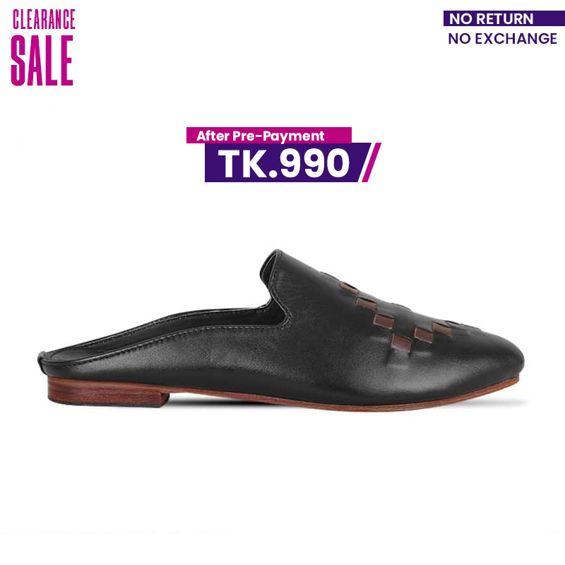 Braided Design Leather Half Shoes For Men SB-S890