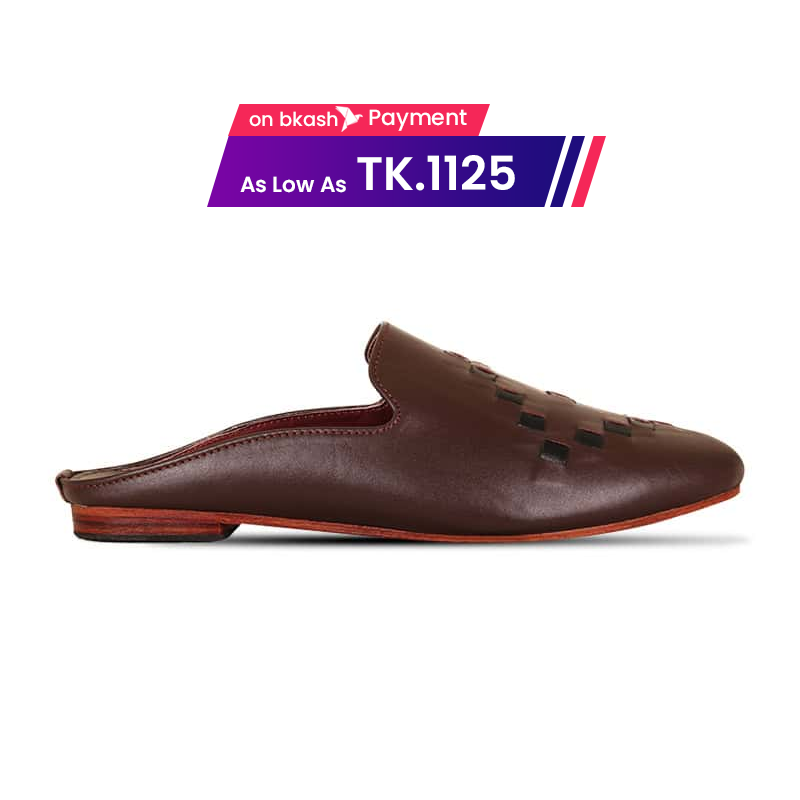 Braided Design Leather Half Shoes For Men SB-S891