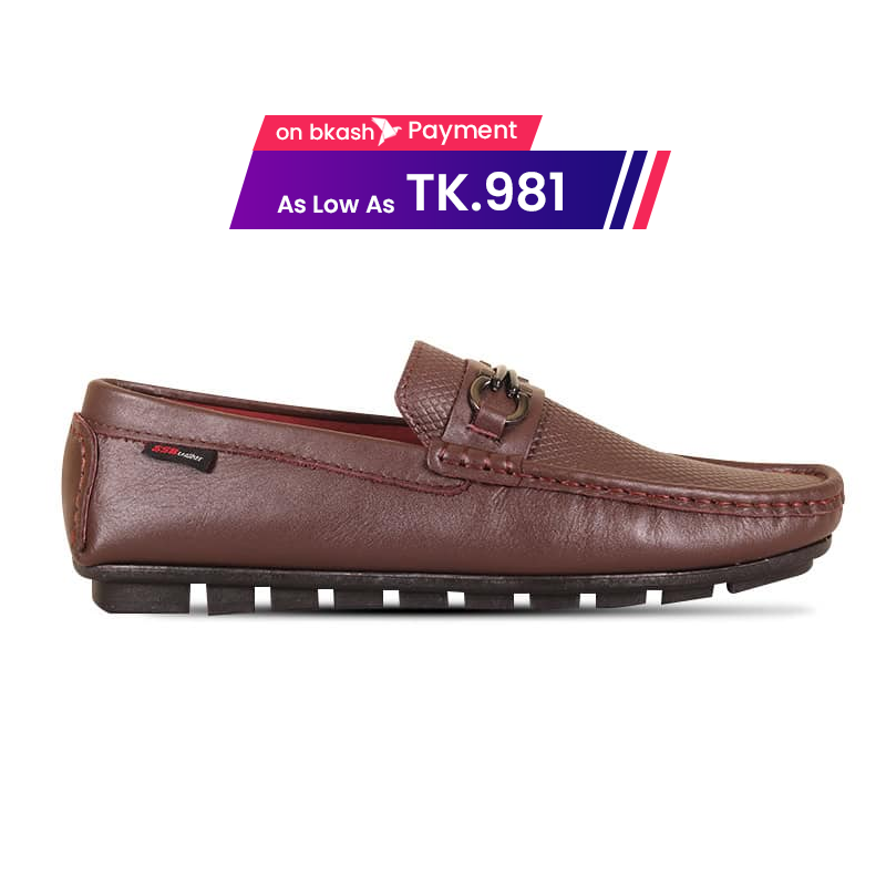 Laser Cut Design Leather Loafer For Men SB-S982