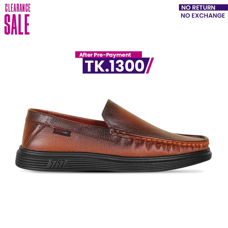 Antique Brown Leather Casual Shoes For Men SB-S998