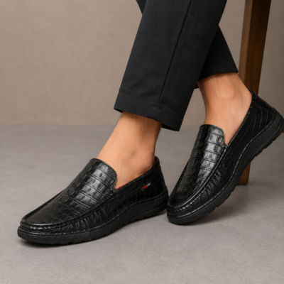 Luxury Crocodile Pattern Leather Casual Shoes SB-S1120