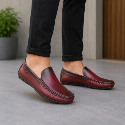 Antique Leather Loafer For Men SB-S1122