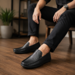 Snake Pattern Leather Casual Loafer Shoes SB-S1128