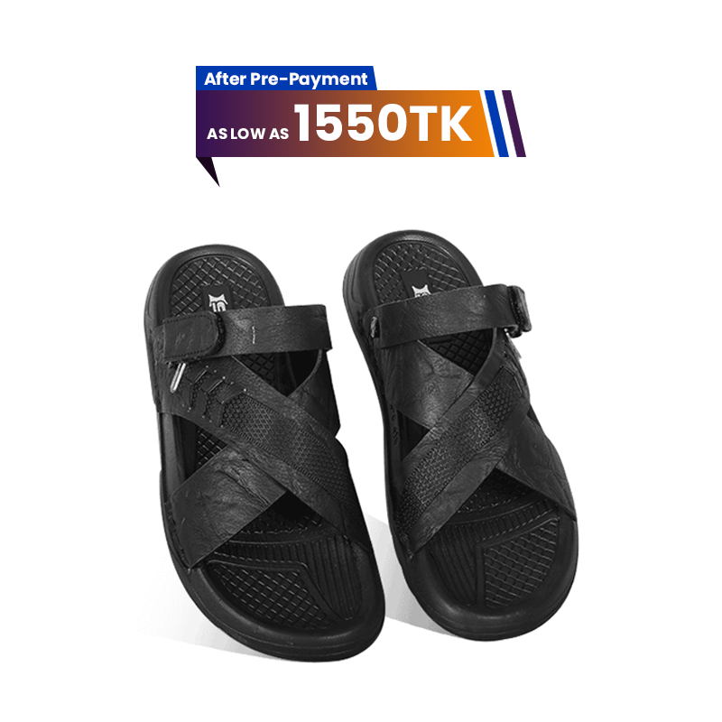 Nubuck Leather Crisscross Strap Sandal SB-S1052