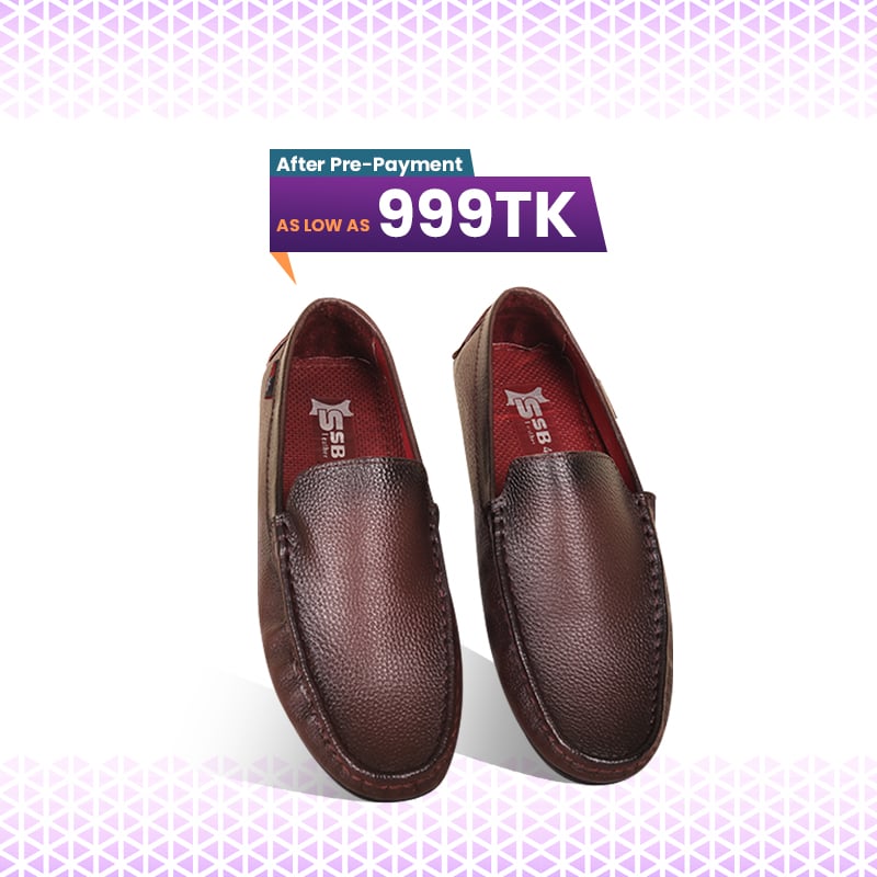 Antique Dark Brown Leather Loafer For Men SB-S1104