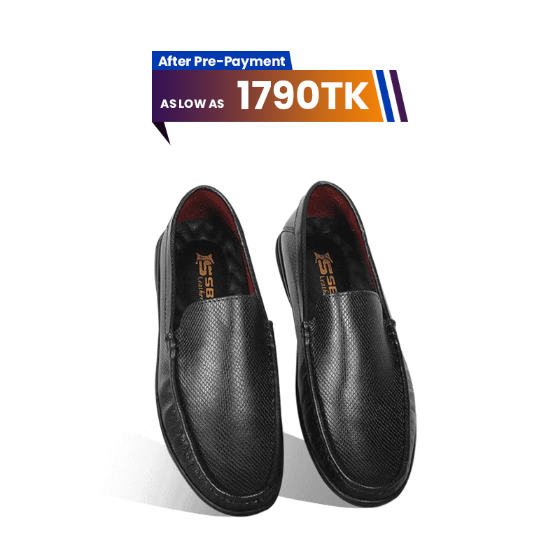 Snake Pattern Leather Casual Loafer Shoes SB-S1128
