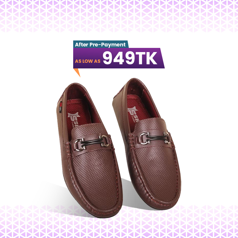 Laser Cut Design Leather Loafer For Men SB-S982
