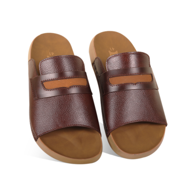 Leather Slide Sandal For Men SB-S1131