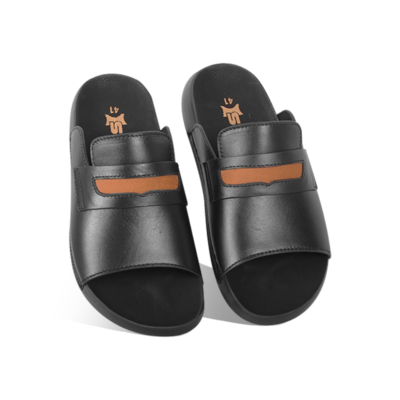 Leather Slide Sandal For Men SB-S1134