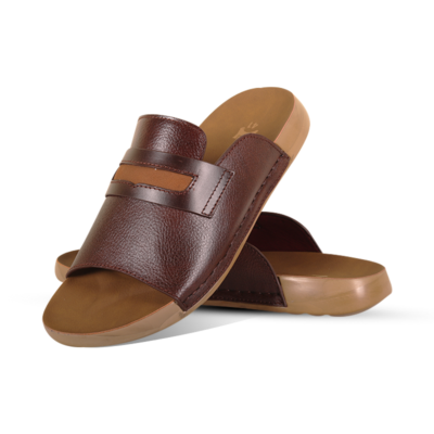 Leather Slide Sandal For Men SB-S1131