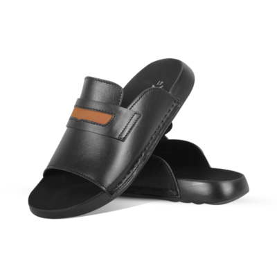 Leather Slide Sandal For Men SB-S1134