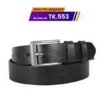 Classic Black Leather Belt For Men SB-B213