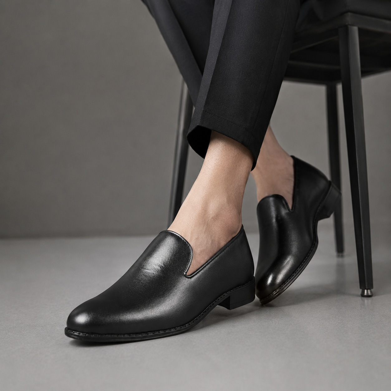 Black Slip-On Shoes For Men SB-S1133