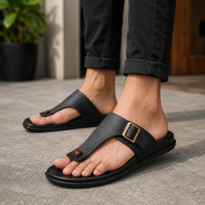 Genuine Leather Sandal For Men SB-S1140