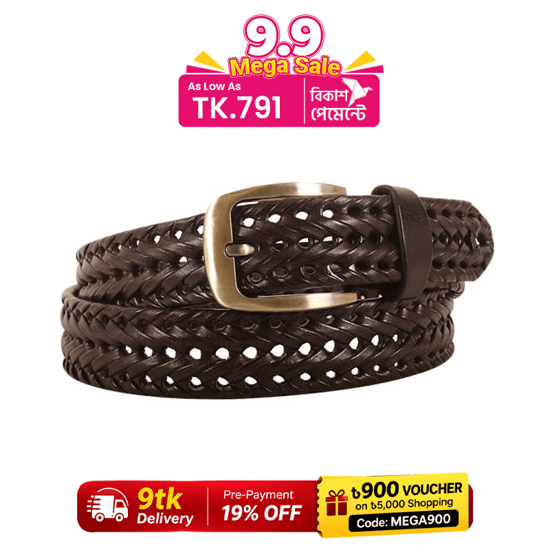 Modern Plaited Leather Belt For Men SB-FB140