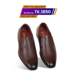 Chocolate Textured Leather Formal Shoes For Men SB-S1020