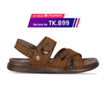 Textured Brown Comfort Sandal SB-S1066- Adjustable Straps
