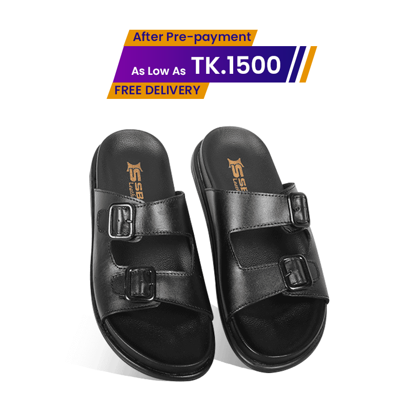 Double-Buckle Slide Sandal For Men SB-S1102
