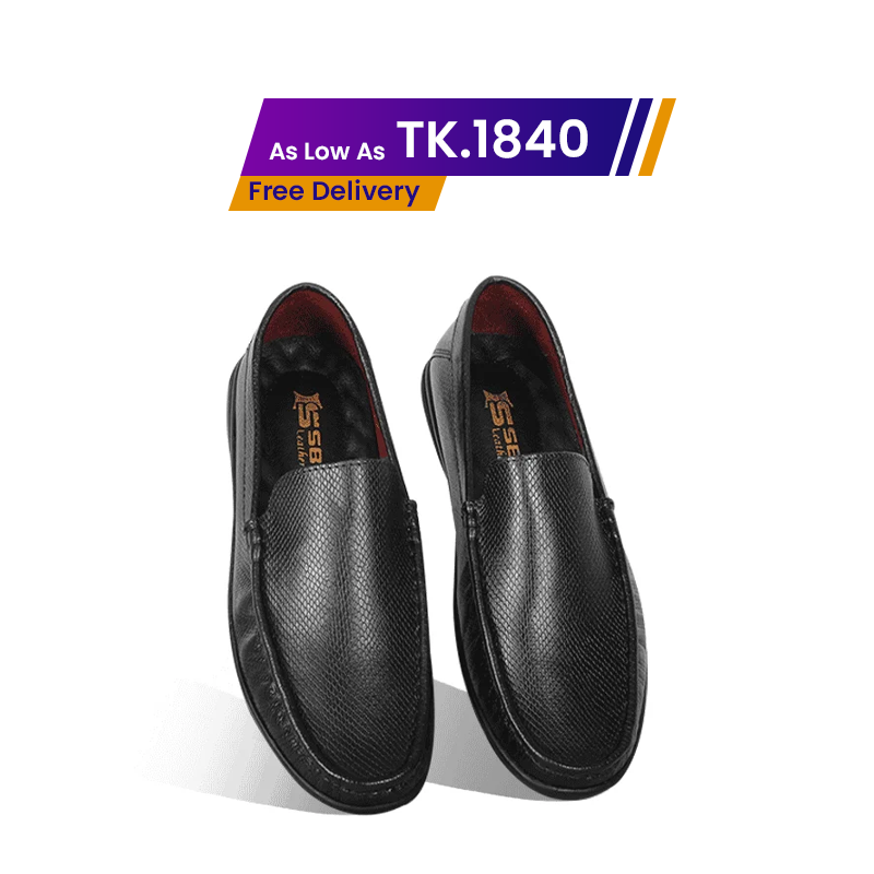 Snake Pattern Leather Casual Loafer Shoes SB-S1128