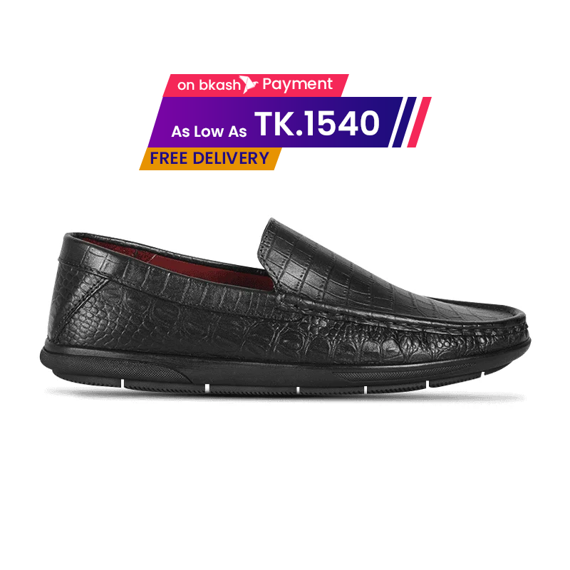 Crocodile Pattern Leather Casual Loafer Shoes SB-S1148