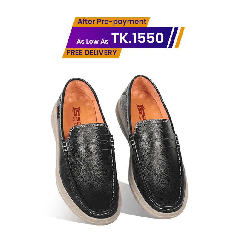 Casual Comfort Leather Loafer Shoes For Men SB-S642 | Premium