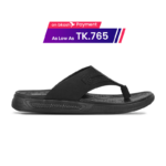 Black Comfort Leather Sandal For Men SB-S1003