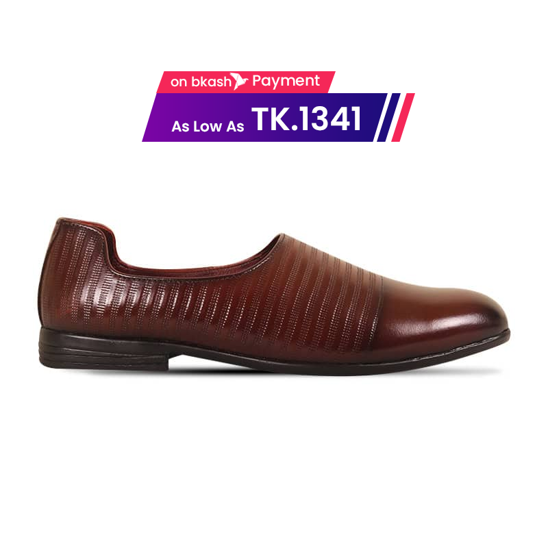 Classic Antique Brown Formal Slip-On Shoes For Men SB-S942
