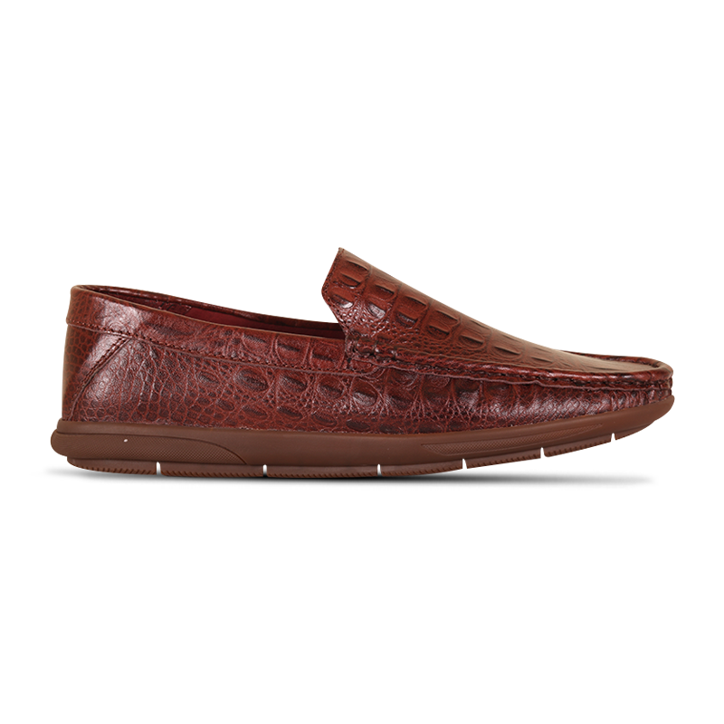 Crocodile Pattern Leather Casual Loafer Shoes SB-S1147