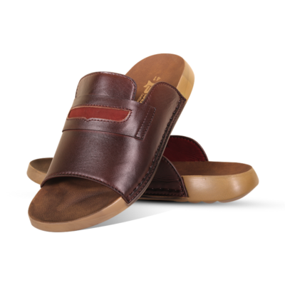 Leather Slide Sandal For Men SB-S1139