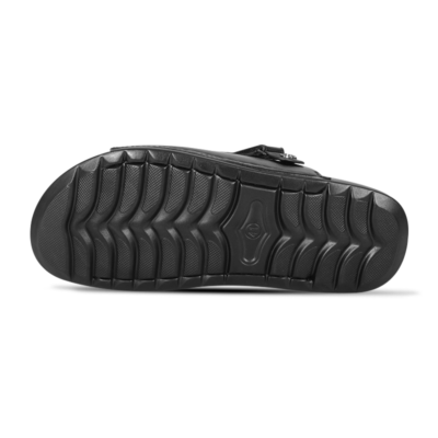 Black Leather Sandal For Men SB-S1150
