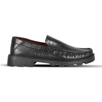 Croco Texture Leather Chunky Shoes SB-S1154