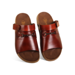 Reddish Brown Leather Sandal For Men SB-S1144