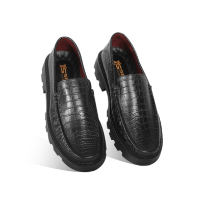 Croco Texture Leather Chunky Shoes SB-S1154