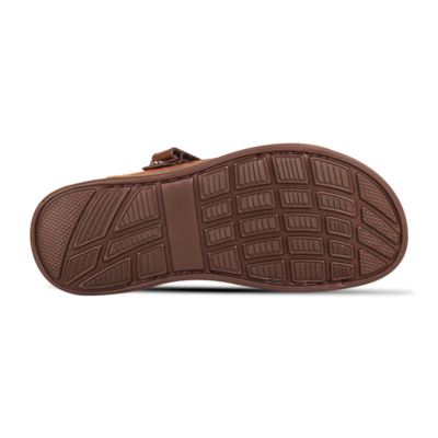 Black Leather Sandal For Men SB-S1157