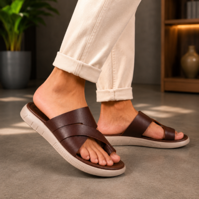 Genuine Leather Sandal For Men SB-S1136