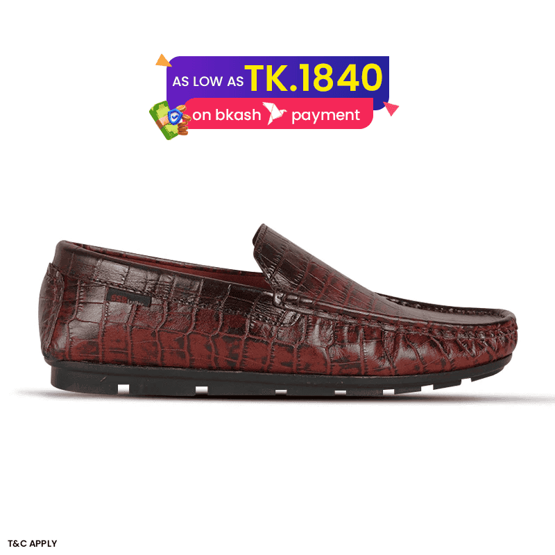 Crocodile Pattern Leather Loafer SB-S1085