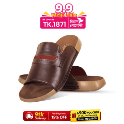Leather Slide Sandal For Men SB-S1139