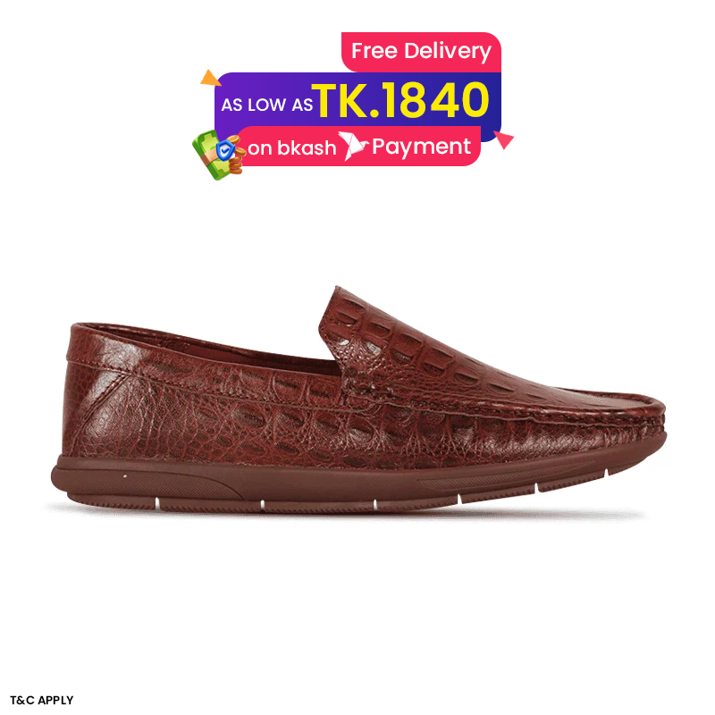 Crocodile Pattern Leather Casual Loafer Shoes SB-S1147
