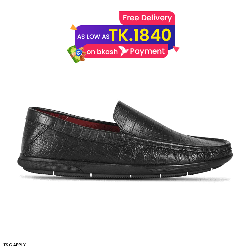 Crocodile Pattern Leather Casual Loafer Shoes SB-S1148