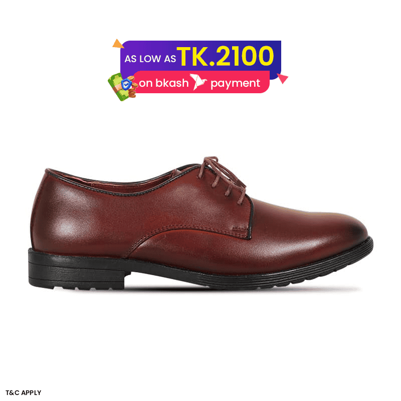 Classic Reddish-Brown Derby Formal Shoes For Men SB-S934