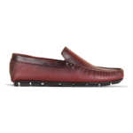 Burgundy Leather Loafer For Men SB-S1141