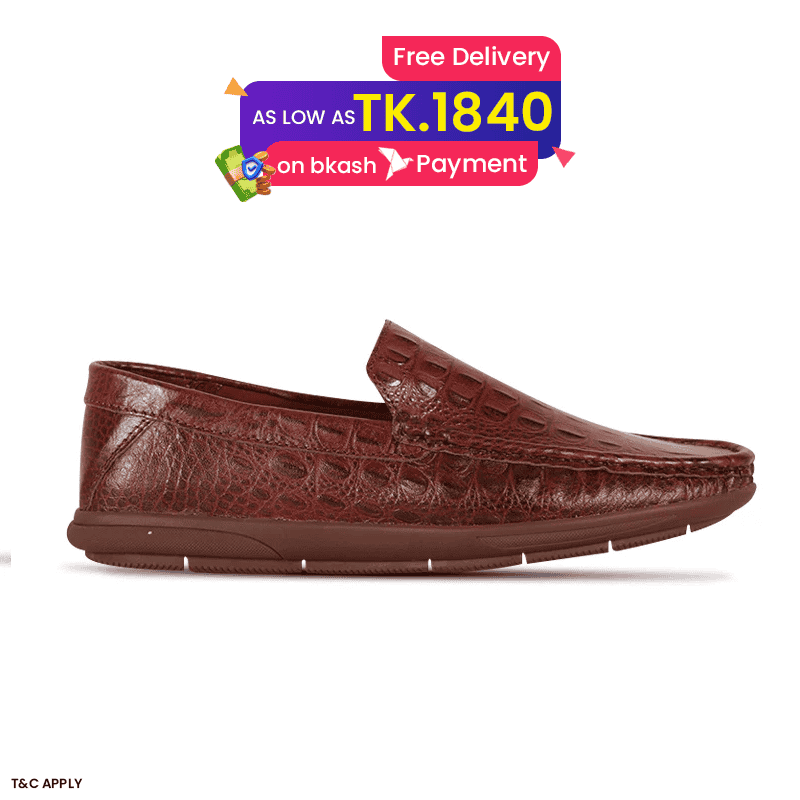 Crocodile Pattern Leather Casual Loafer Shoes SB-S1147