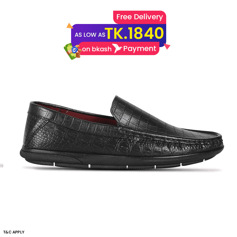Crocodile Pattern Leather Casual Loafer Shoes SB-S1148