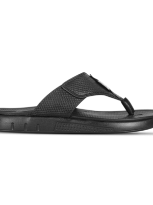 Black Leather Sandal For Men SB-S1160