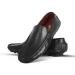 Black Leather Loafer For Men SB-S118